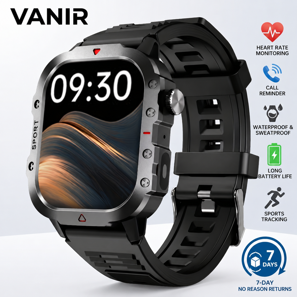 Italian Jewelry Watches - VANIR Bluetooth Smartwatch - Make/Receive Calls,