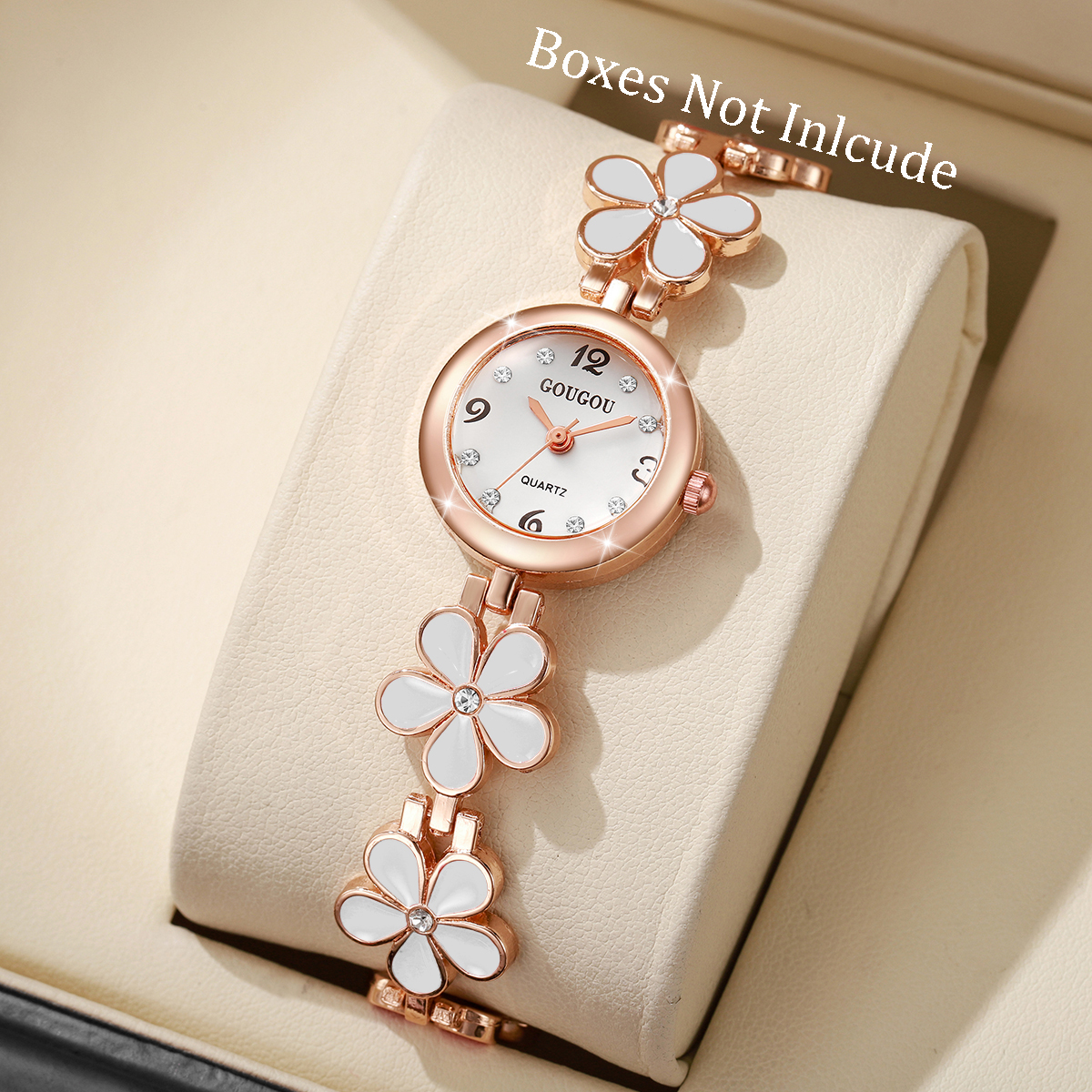 Jewelry Watches Vintage - Fashion Flower Bracelet Strap Women Watches
