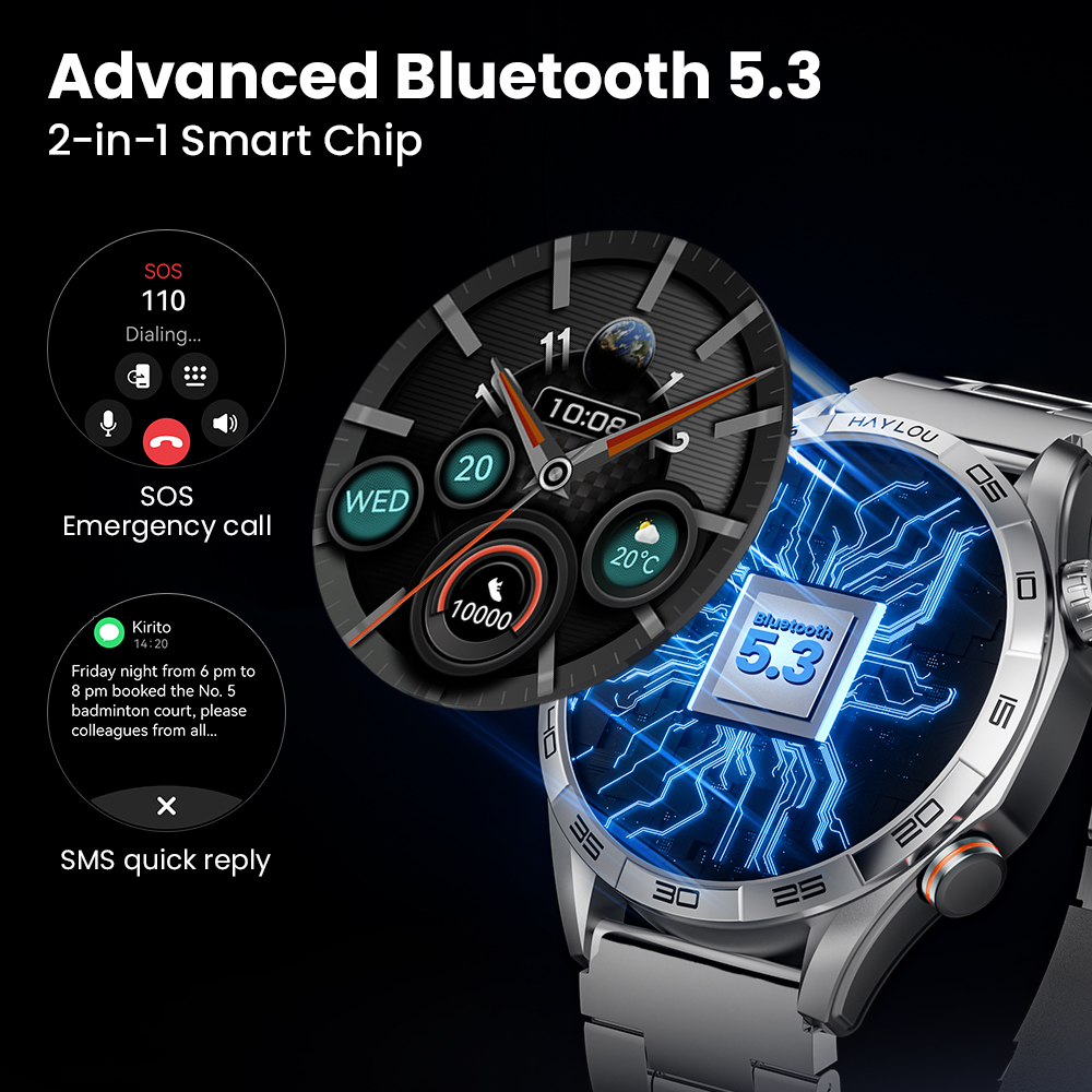 HAYLOU Solar 5 Voice Calling S - Italian Jewelry Watches のレビューと価格