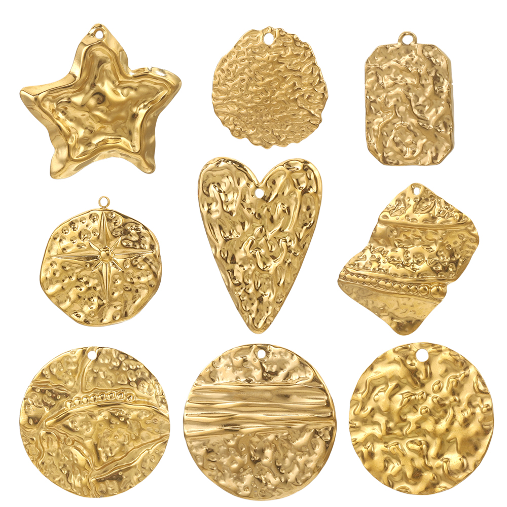 5pcs Stainless Steel Gold Plat - Drop Earrings のレビューと価格