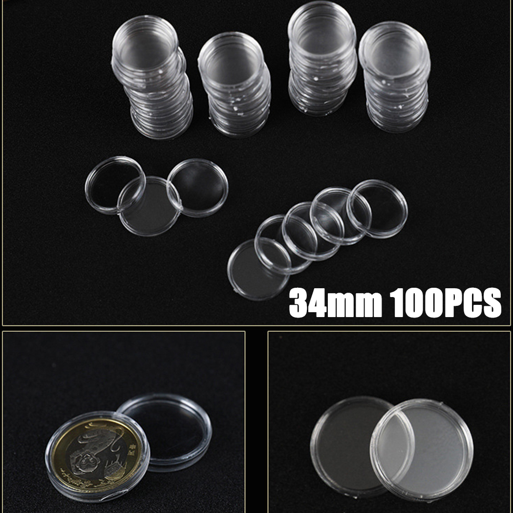 100 Clear Plastic Coin Capsule - Collectors Coins Jewelry & Watches Of Smithtown Reviews のレビューと価格