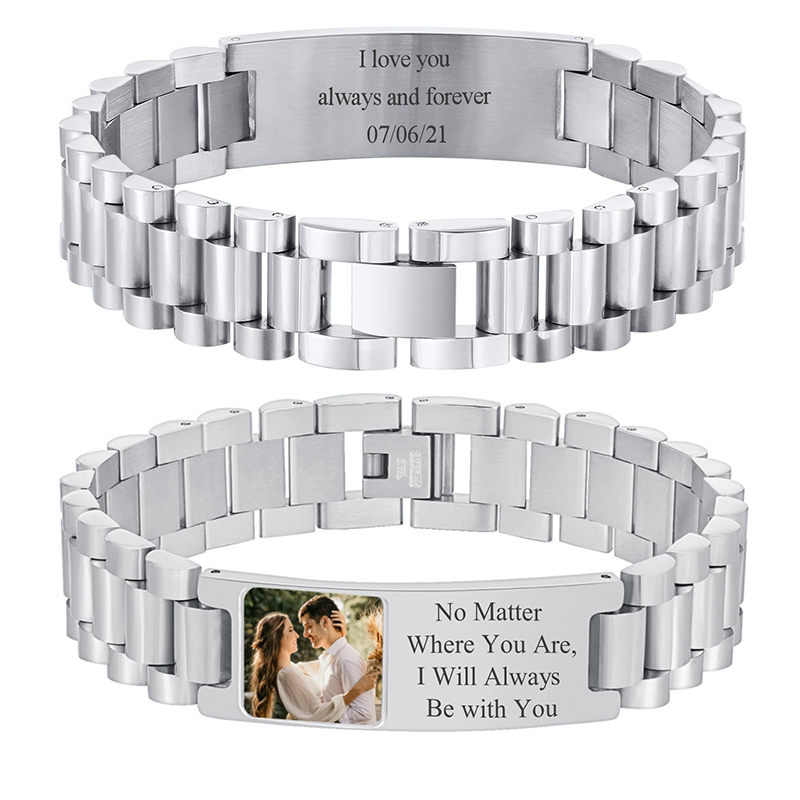Custom Picture Text Bracelet W - Jewelry Type Watches のレビューと価格