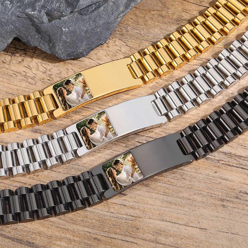 Custom Picture Text Bracelet W - Jewelry Type Watches のレビューと価格