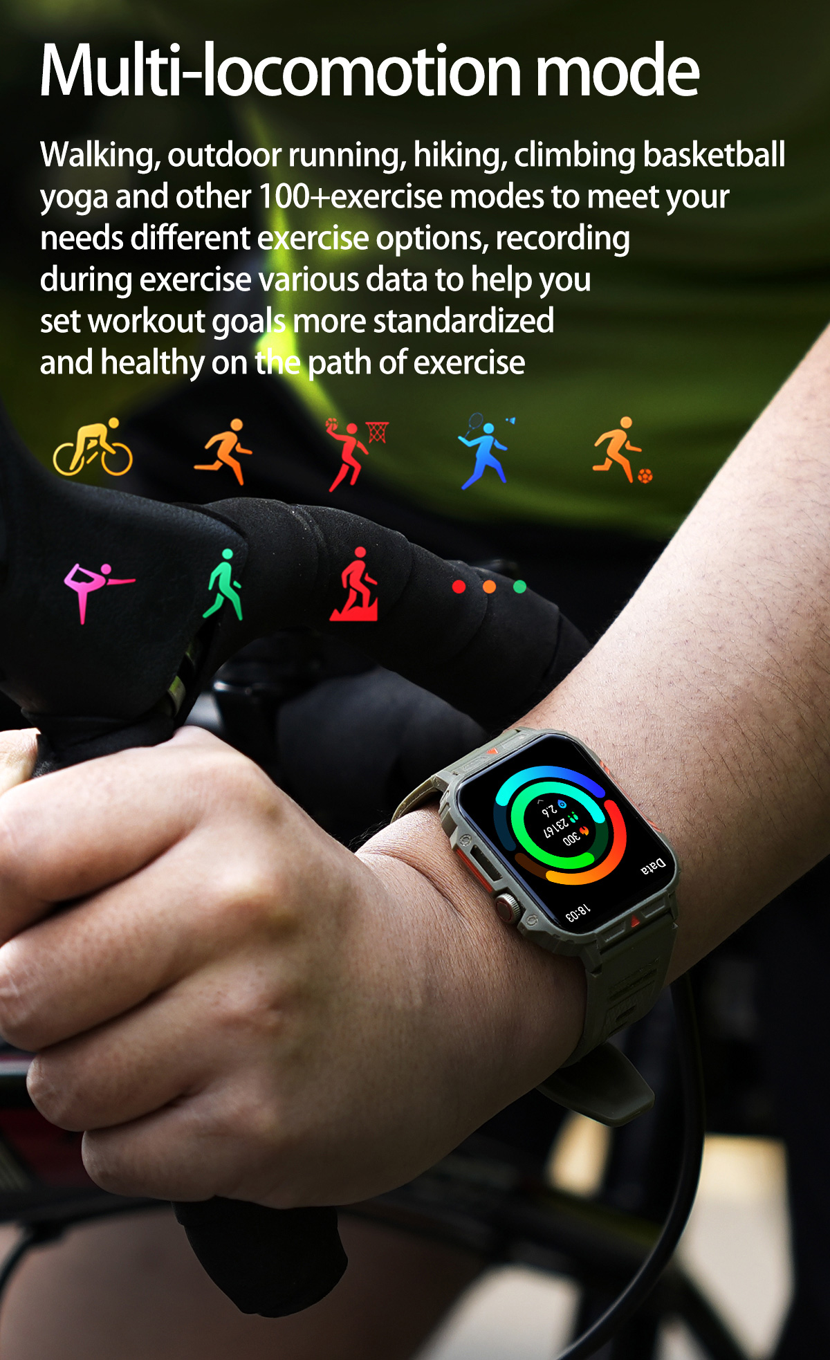 1.91 Outdoor Military Smart Wa - Italian Jewelry Watches のレビューと価格