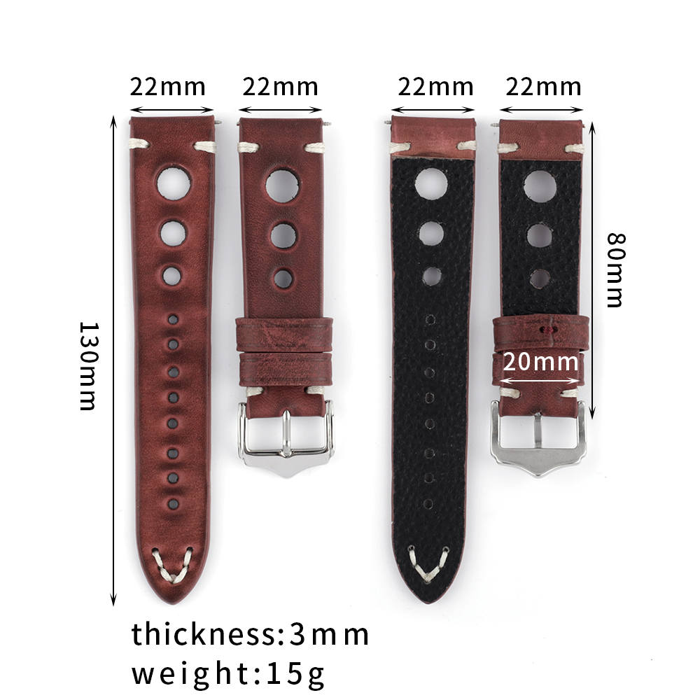 Vintage Leather Watch Strap Ha - Jewelry Watches Vintage のレビューと価格