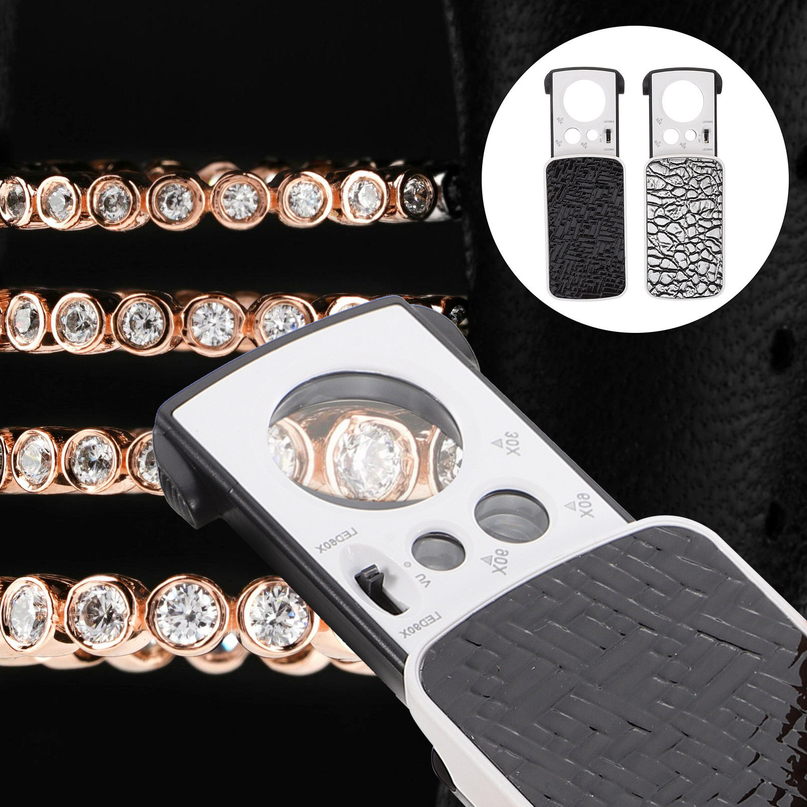 2Pcs Jewelry Magnifier LED Por - Collectors Coins Jewelry & Watches Of Smithtown Reviews のレビューと価格