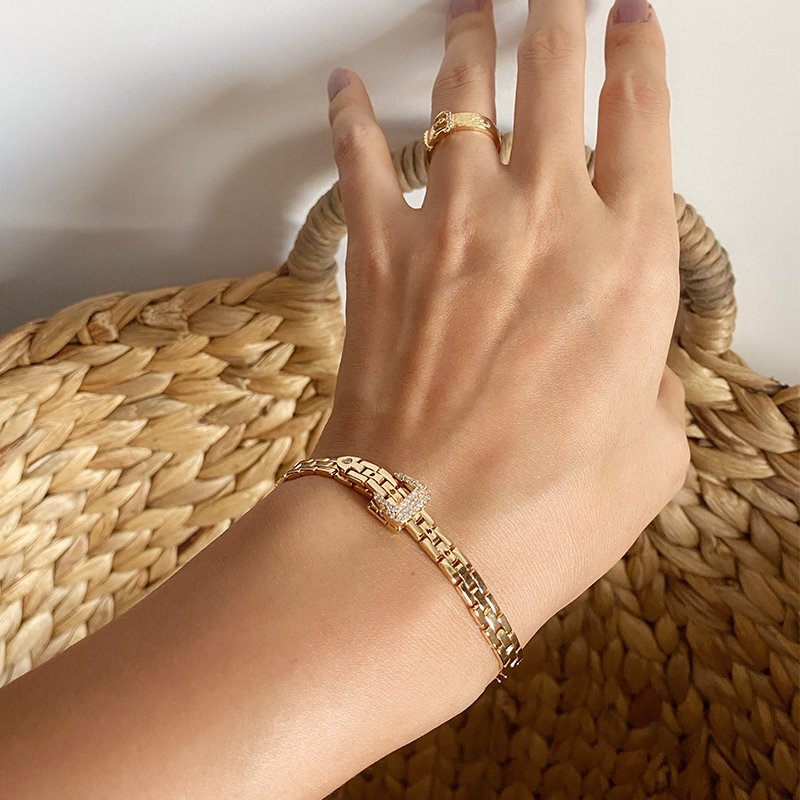 Brass With 18K Gold Watch Band - Fine Jewelry Watches Women のレビューと価格