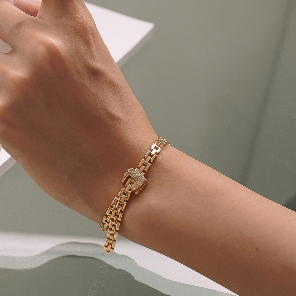 Brass With 18K Gold Watch Band - Fine Jewelry Watches Women のレビューと価格