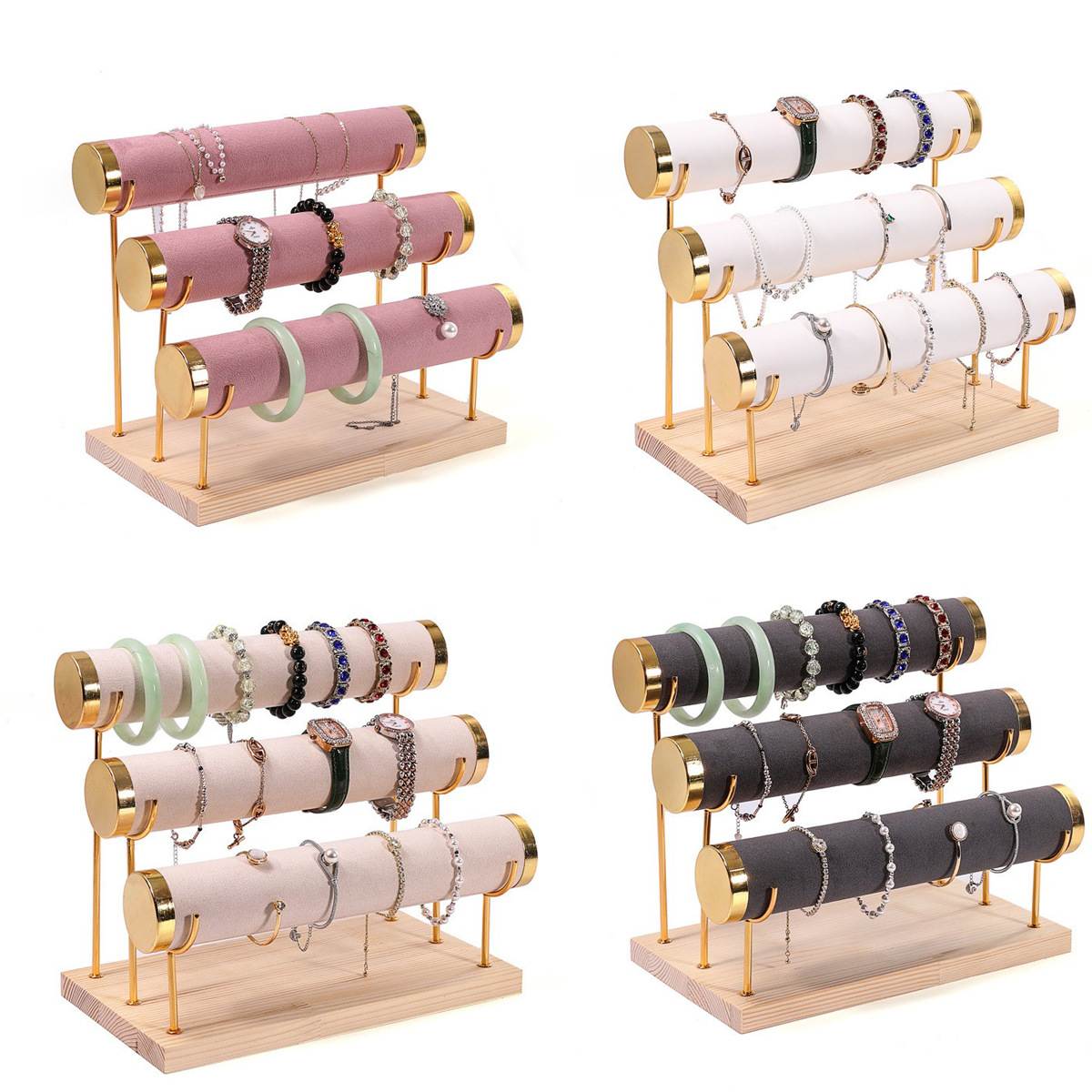 1/3-Layer Jewelry Rack Wooden  - Jewelry Type Watches のレビューと価格