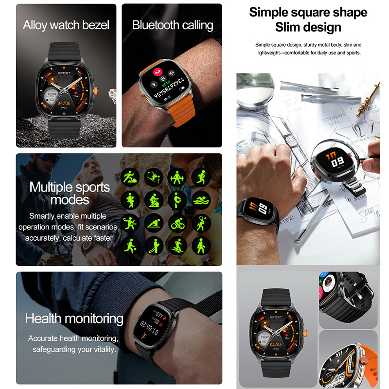YAOCX HK73 AMOLED Smartwatch M - Italian Jewelry Watches のレビューと価格