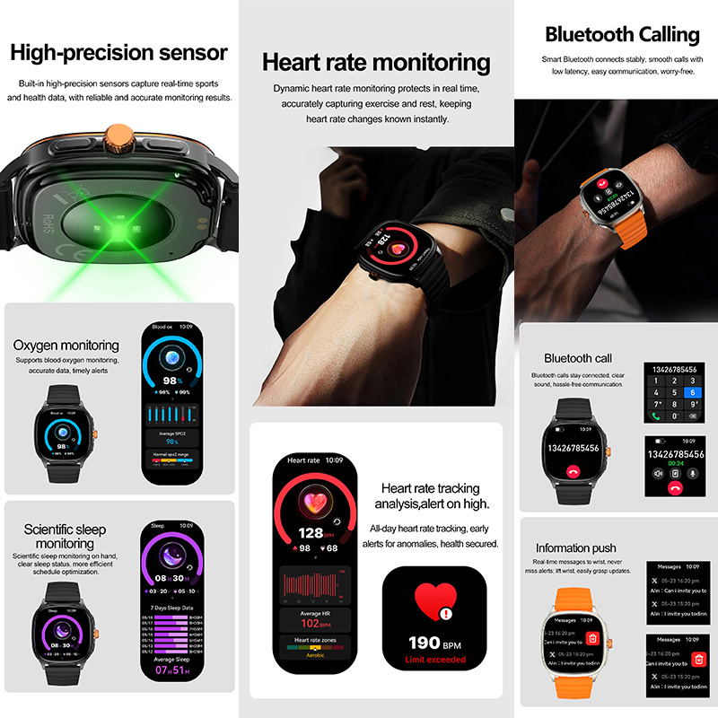 YAOCX HK73 AMOLED Smartwatch M - Italian Jewelry Watches のレビューと価格