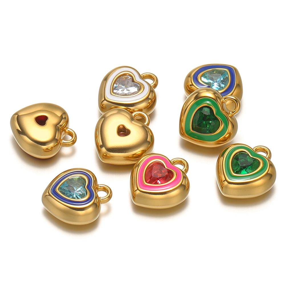4pcs Stainless Steel Enamel He - Drop Earrings のレビューと価格