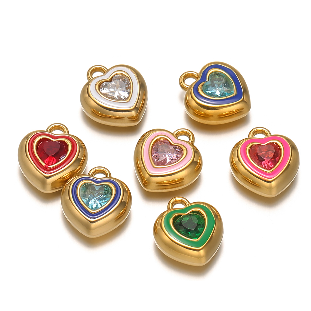 4pcs Stainless Steel Enamel He - Drop Earrings のレビューと価格