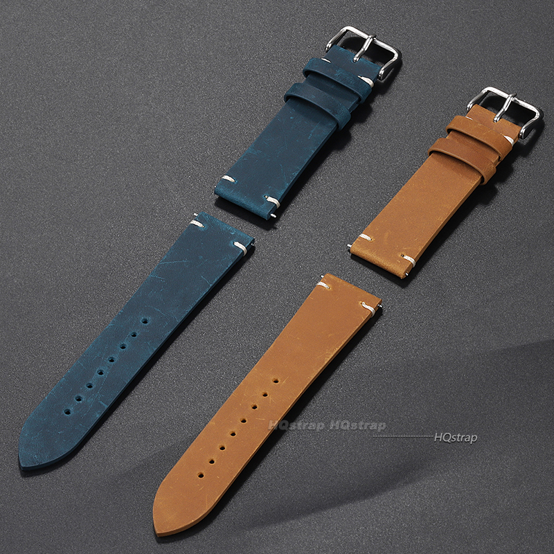 Handmade Leather Watchband 18m - Jewelry Watches Vintage のレビューと価格