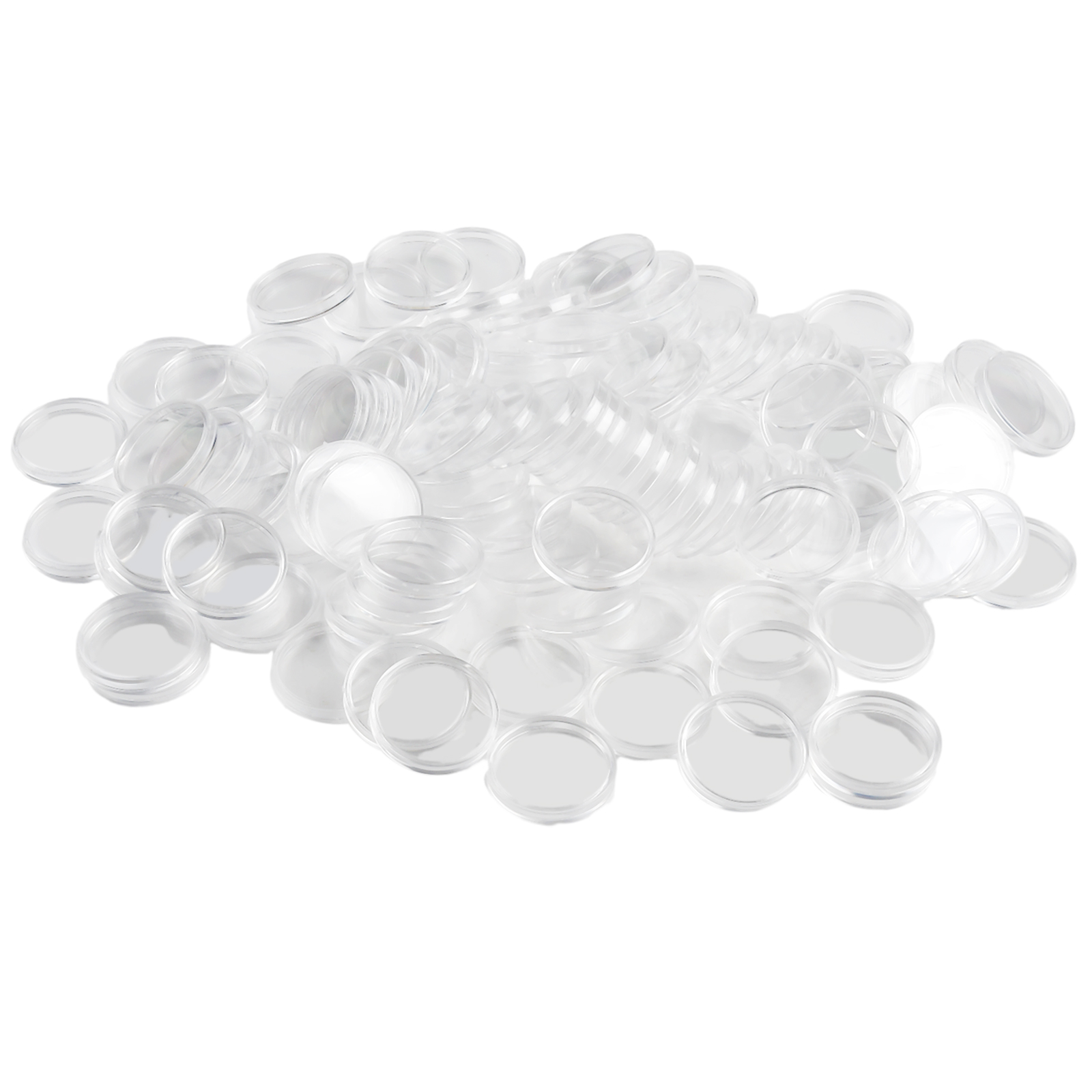 100Pcs Transparent Plastic Rou - Collectors Coins Jewelry & Watches Of Smithtown Reviews のレビューと価格