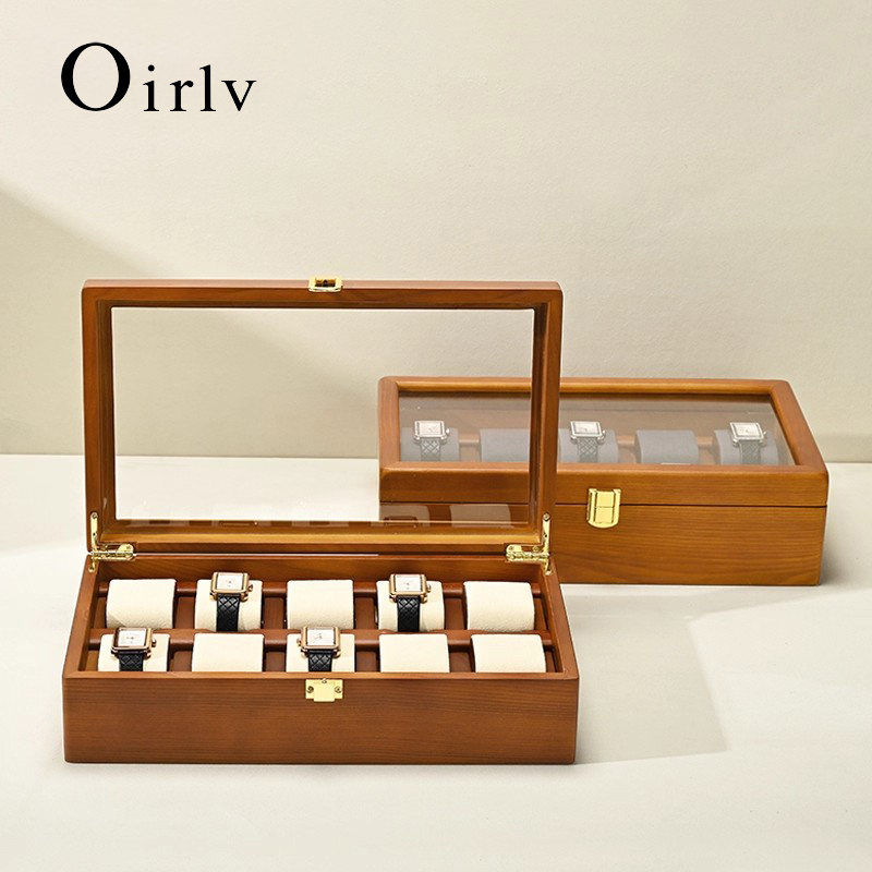 Oirlv 10 Grids Watch Box Woode - Jewelry Type Watches のレビューと価格