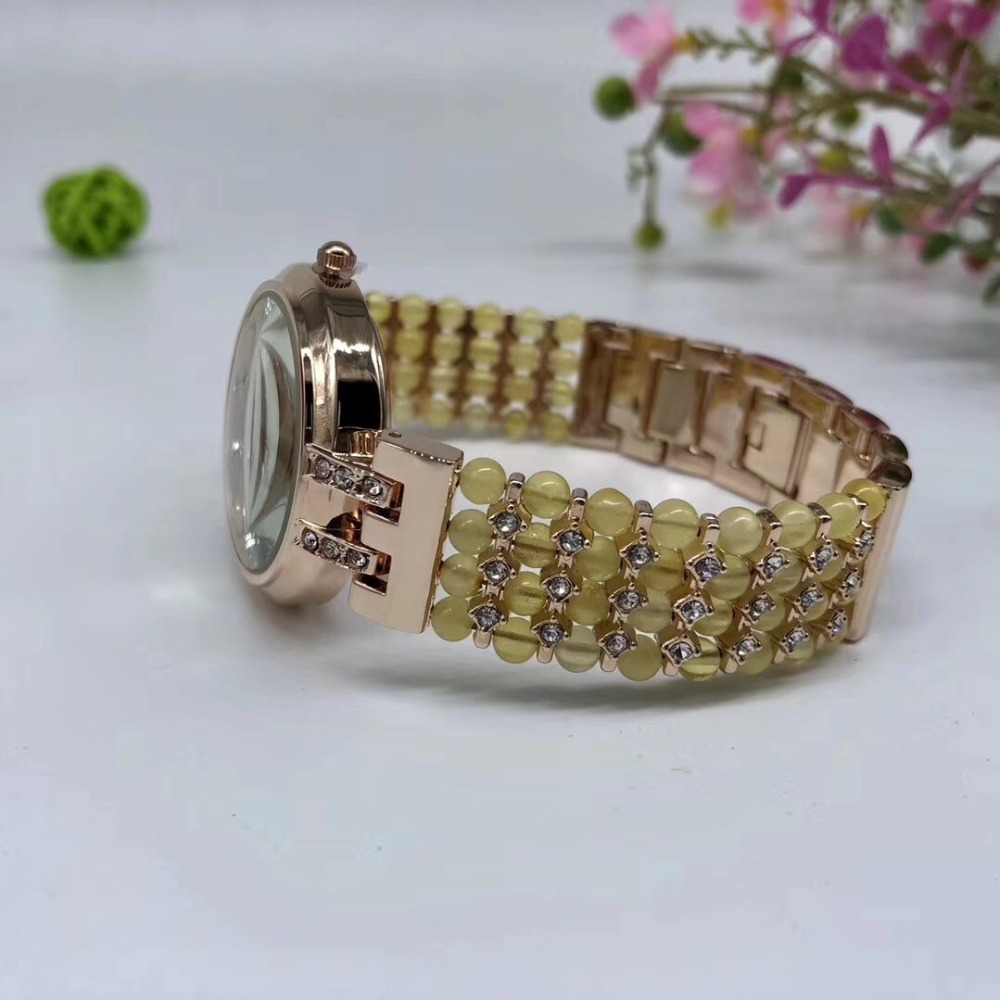 Natural Amber Stone Beads Brac - Fine Jewelry Watches Women のレビューと価格