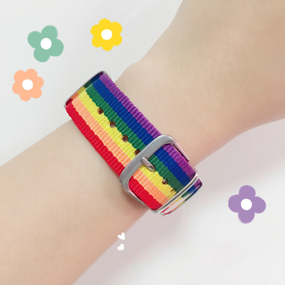 Hot Nylon Rainbow Bracelet for - Jewelry Type Watches のレビューと価格