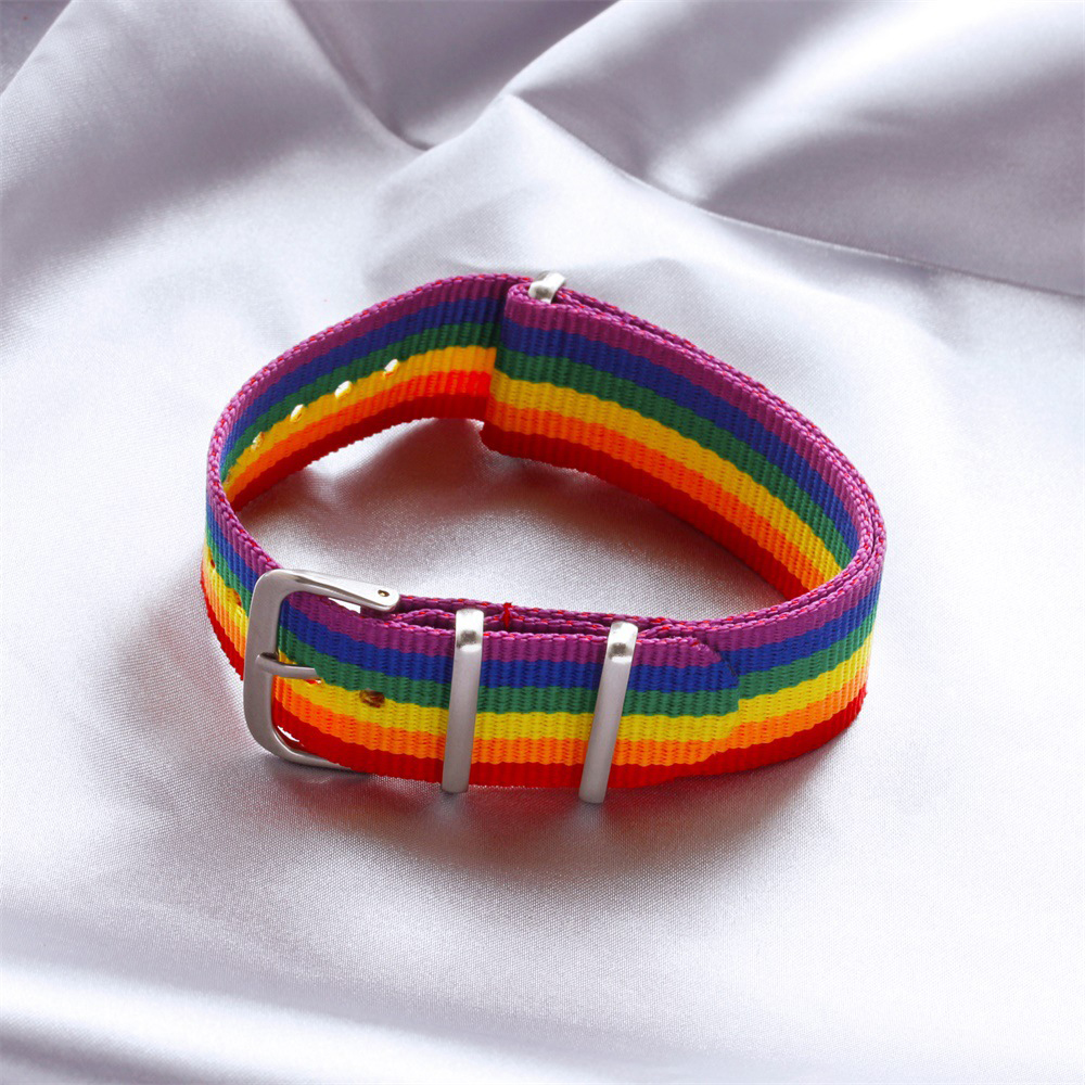 Hot Nylon Rainbow Bracelet for - Jewelry Type Watches のレビューと価格
