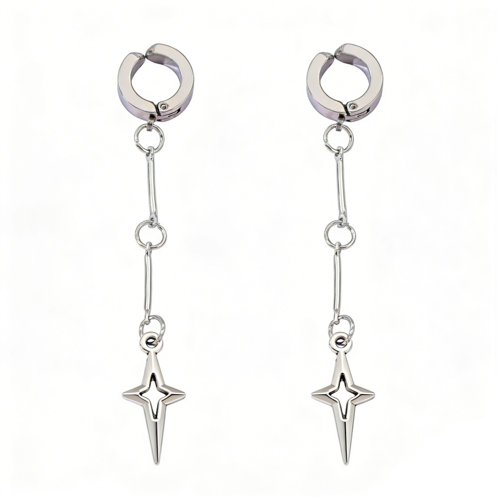 Gothic Jewelry Cross Star Drop - Drop Earrings のレビューと価格