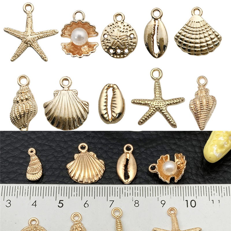30pcs Metal Alloy Shell Starfi - Drop Earrings のレビューと価格