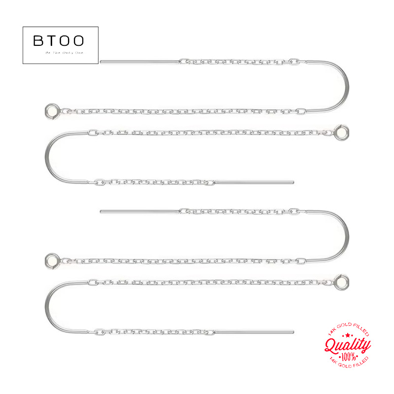 925 Silver Earrings U-Threader - Drop Earrings のレビューと価格