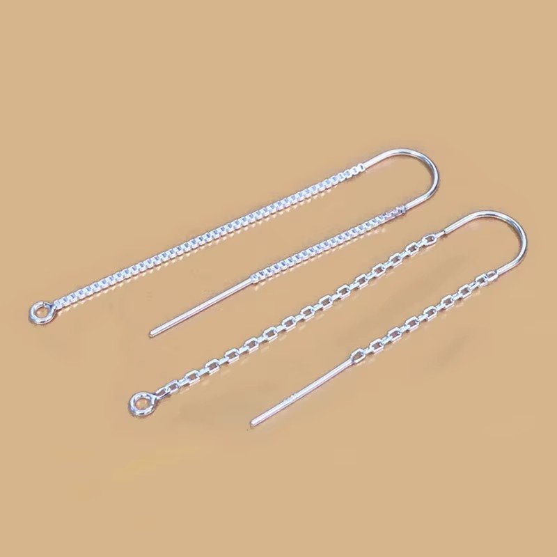 925 Silver Earrings U-Threader - Drop Earrings のレビューと価格