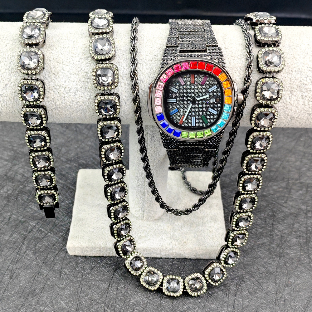 Purco Black Watch Tennis Chain - Icebox Jewelry Watches のレビューと価格