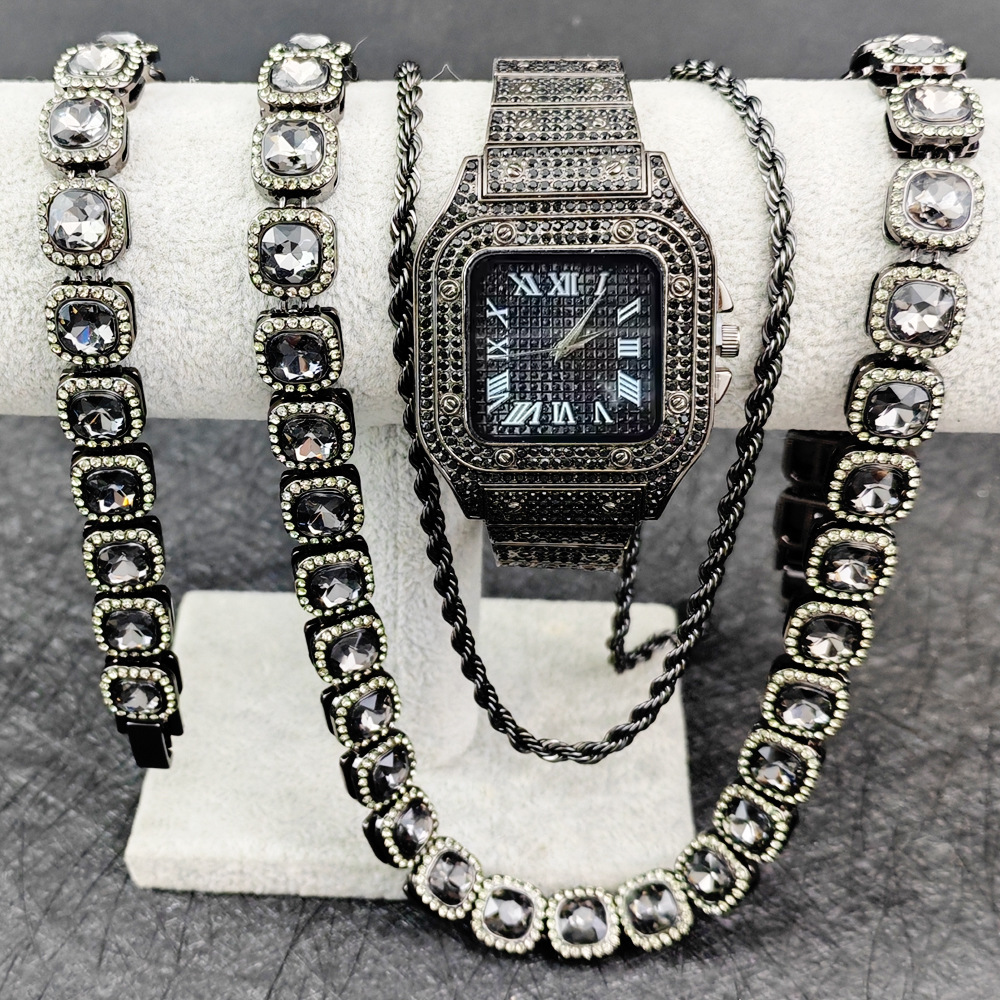 Purco Black Watch Tennis Chain - Icebox Jewelry Watches のレビューと価格