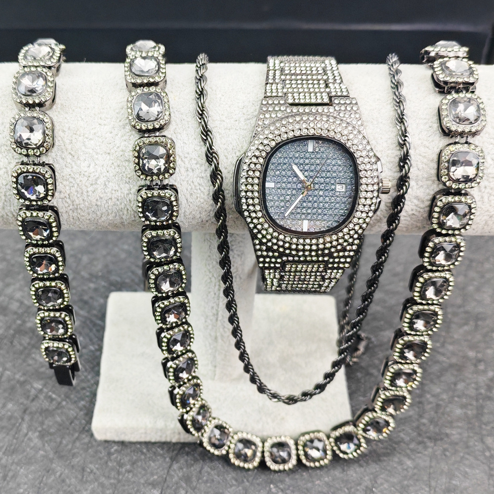 Purco Black Watch Tennis Chain - Icebox Jewelry Watches のレビューと価格