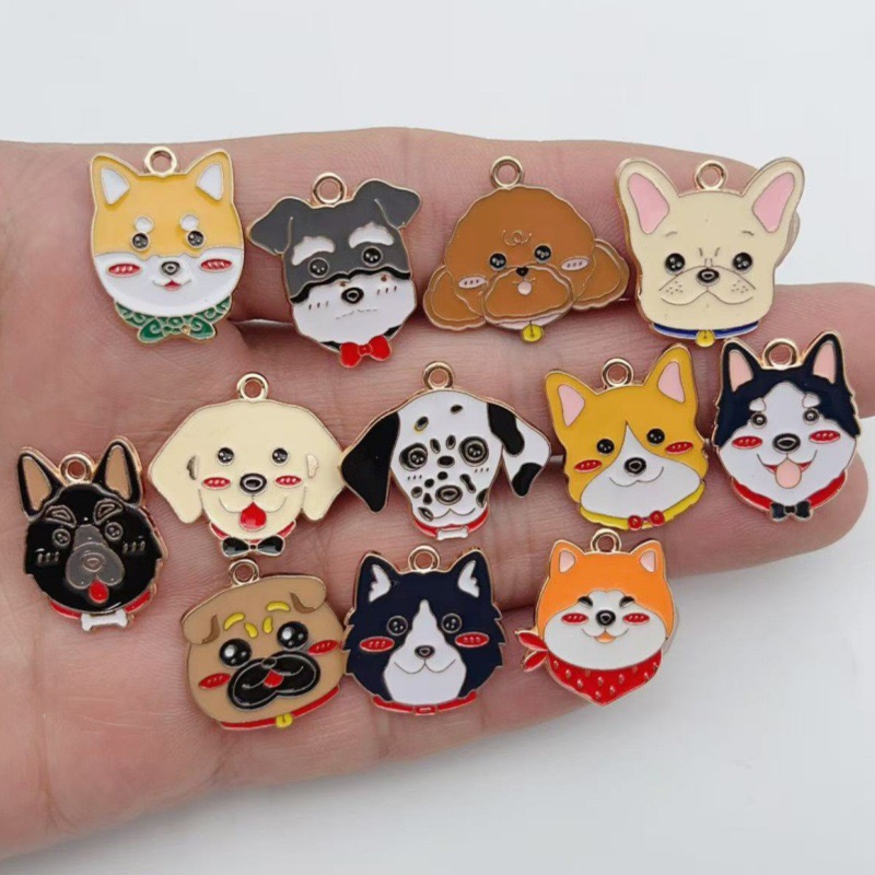 12pcs cartoon pet spotted dog  - Drop Earrings のレビューと価格