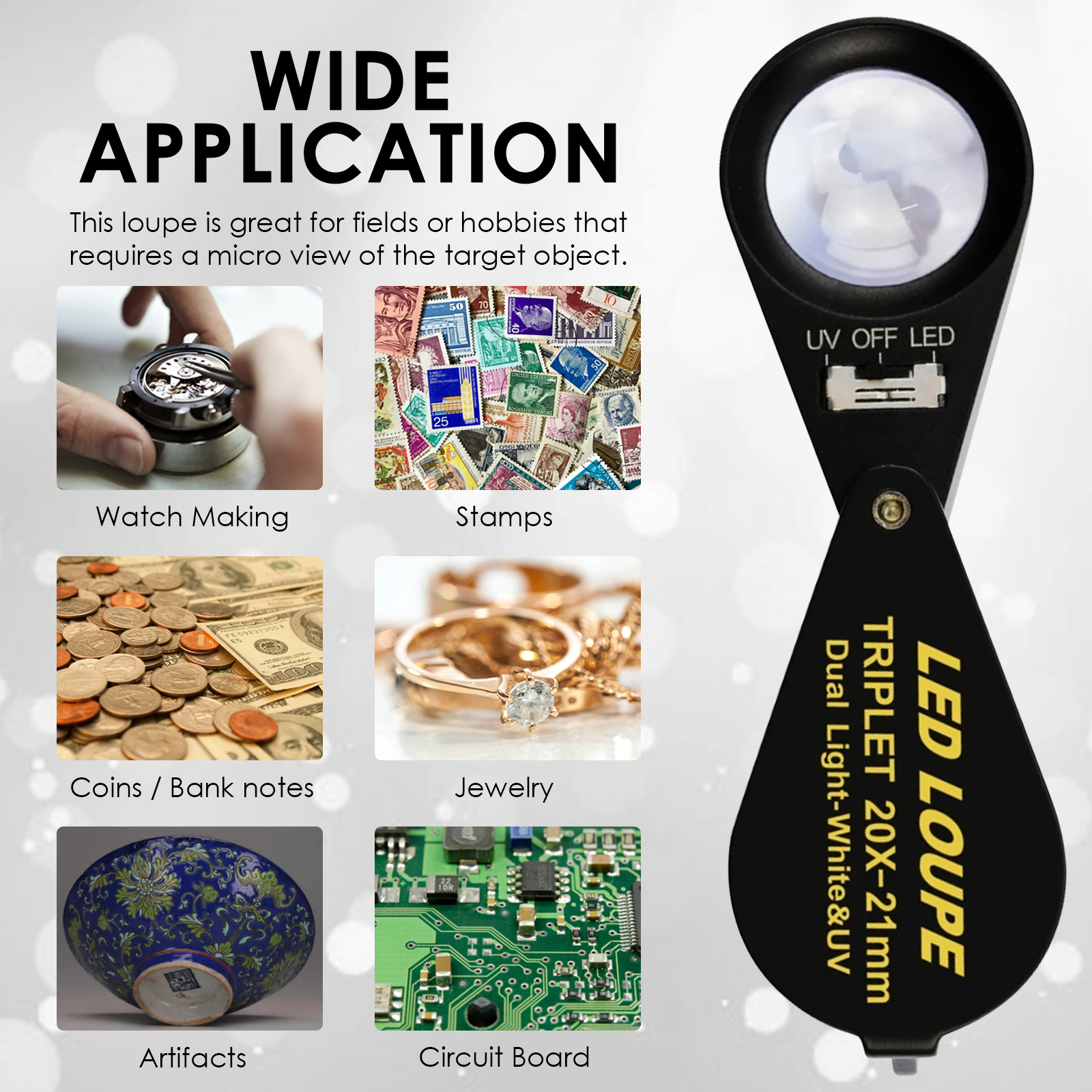 20x Jewelry Loupe 21mm Dual Li - Collectors Coins Jewelry & Watches Of Smithtown Reviews のレビューと価格
