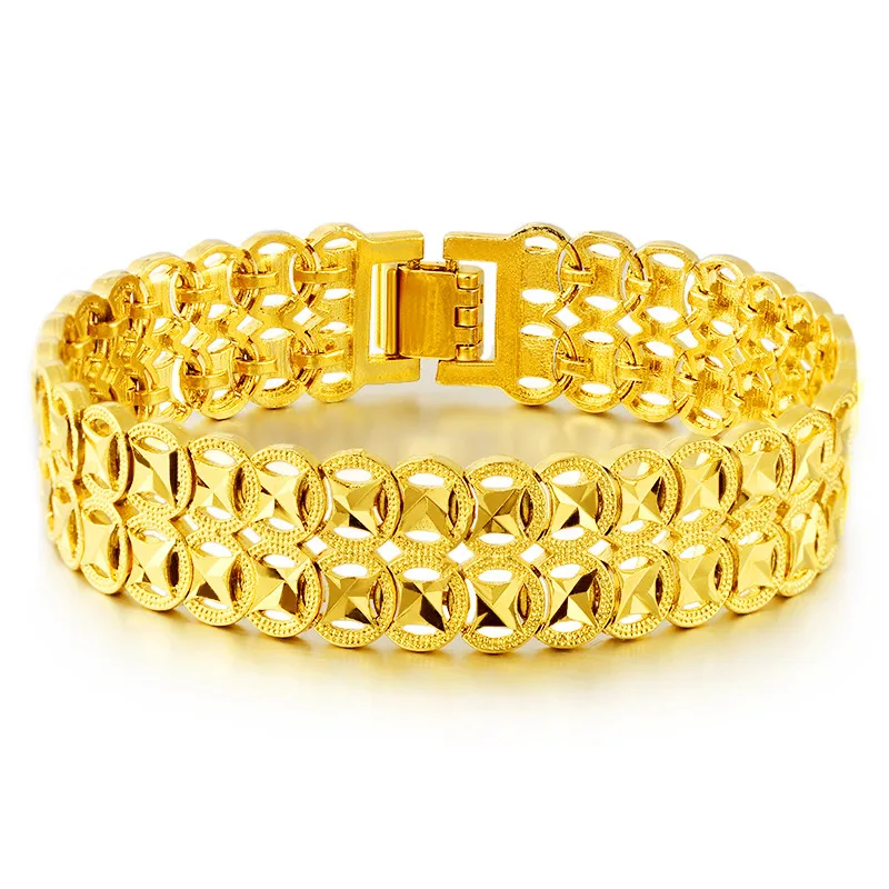 4cm Wide Pure Gold color Watch - Jewelry Type Watches のレビューと価格