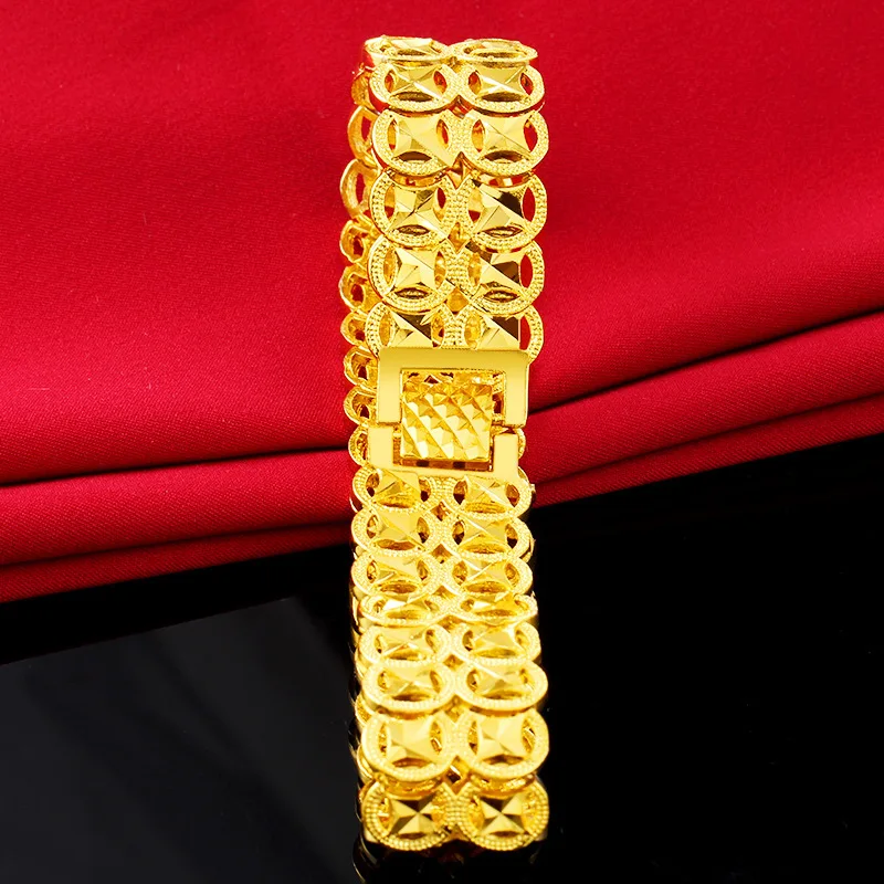 4cm Wide Pure Gold color Watch - Jewelry Type Watches のレビューと価格