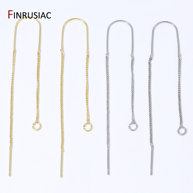 18K Gold Plated Brass Long Tas - Drop Earrings のレビューと価格