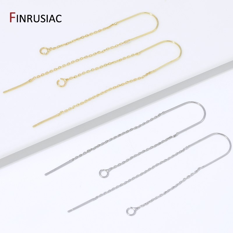18K Gold Plated Brass Long Tas - Drop Earrings のレビューと価格