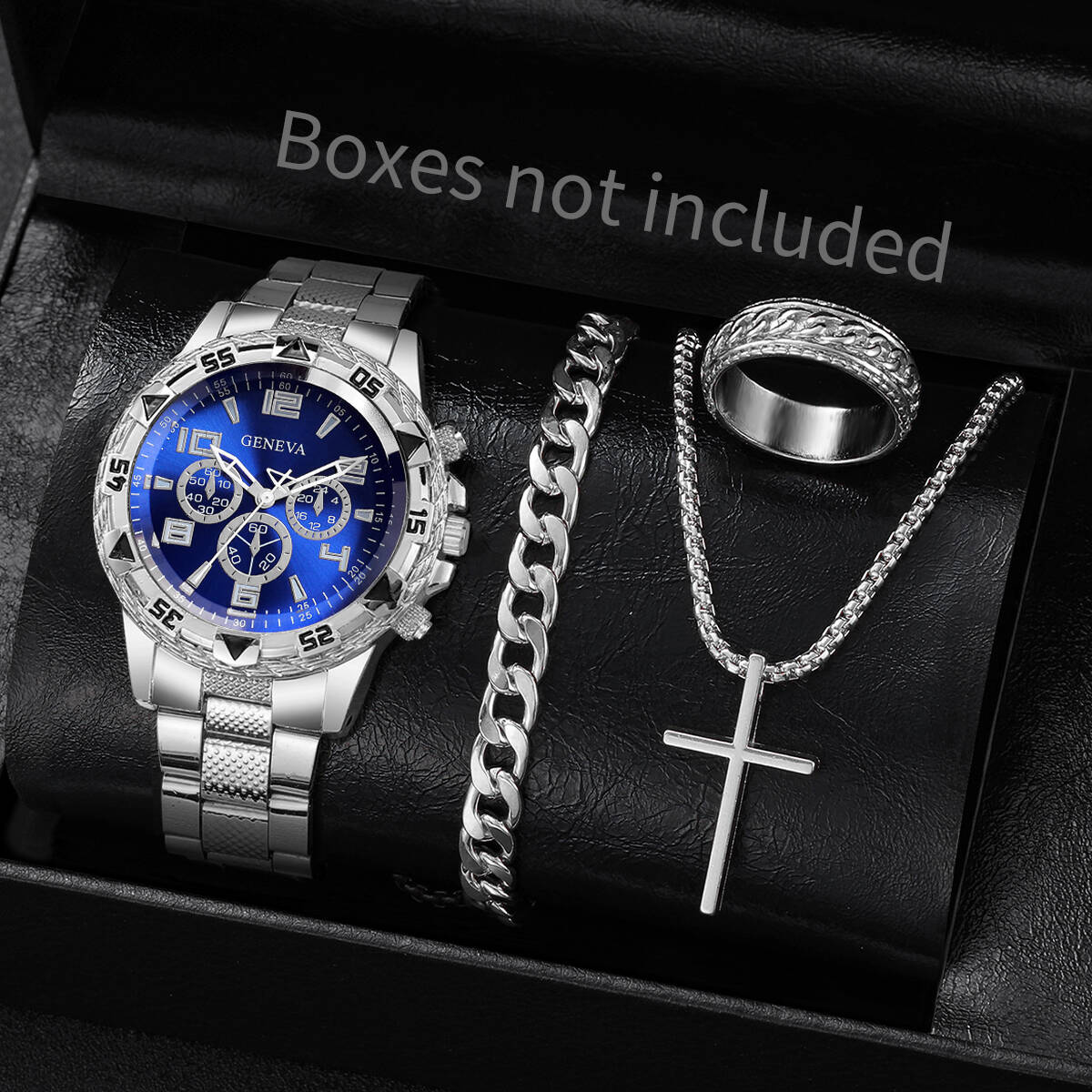 4PCS/Set Fashion Men Business  - Jewelry Type Watches のレビューと価格