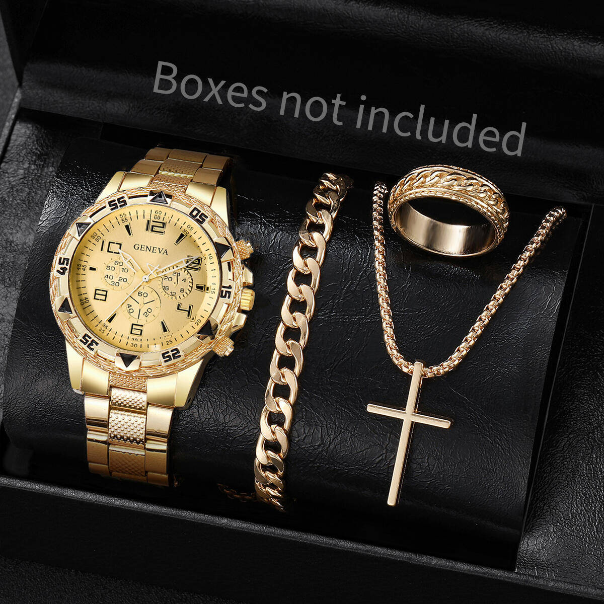 4PCS/Set Fashion Men Business  - Jewelry Type Watches のレビューと価格