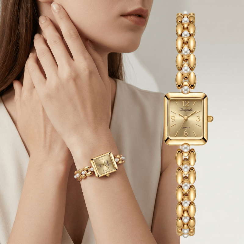 Luxury Golden Women's Watch Fa - Jewelry Watches Vintage のレビューと価格