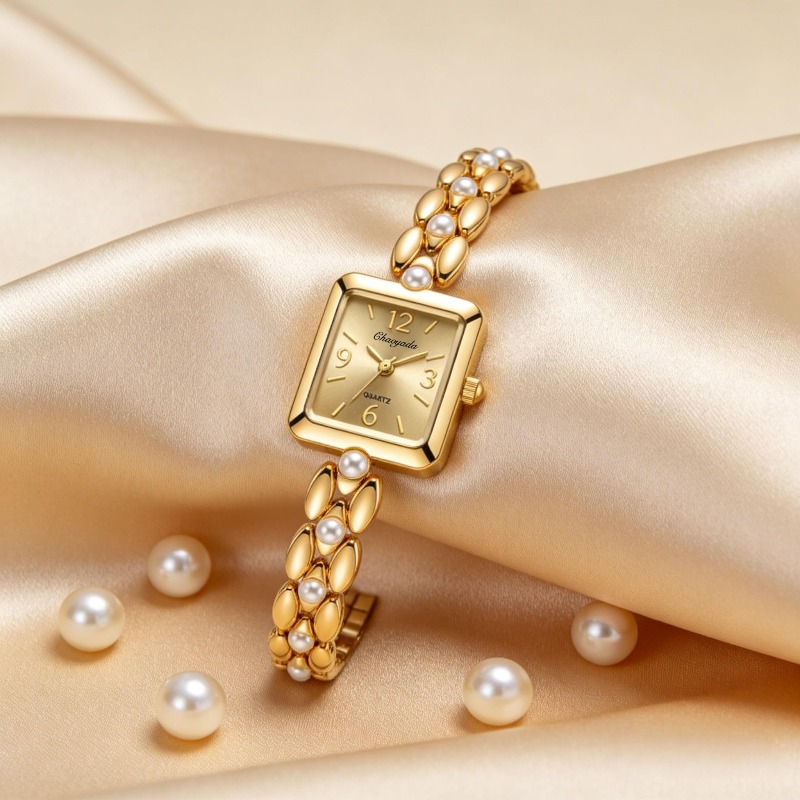Luxury Golden Women's Watch Fa - Jewelry Watches Vintage のレビューと価格