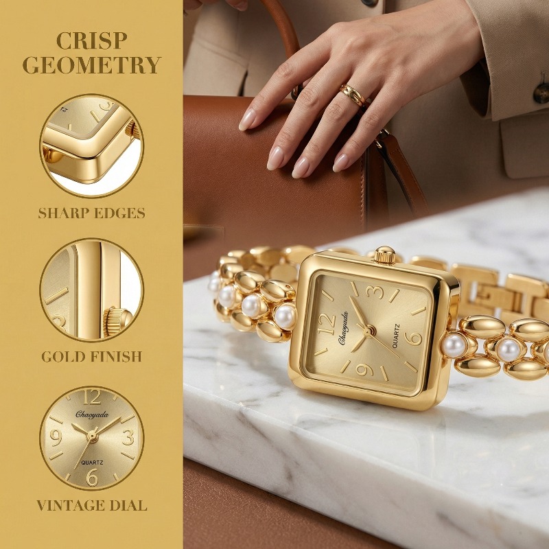 Luxury Golden Women's Watch Fa - Jewelry Watches Vintage のレビューと価格