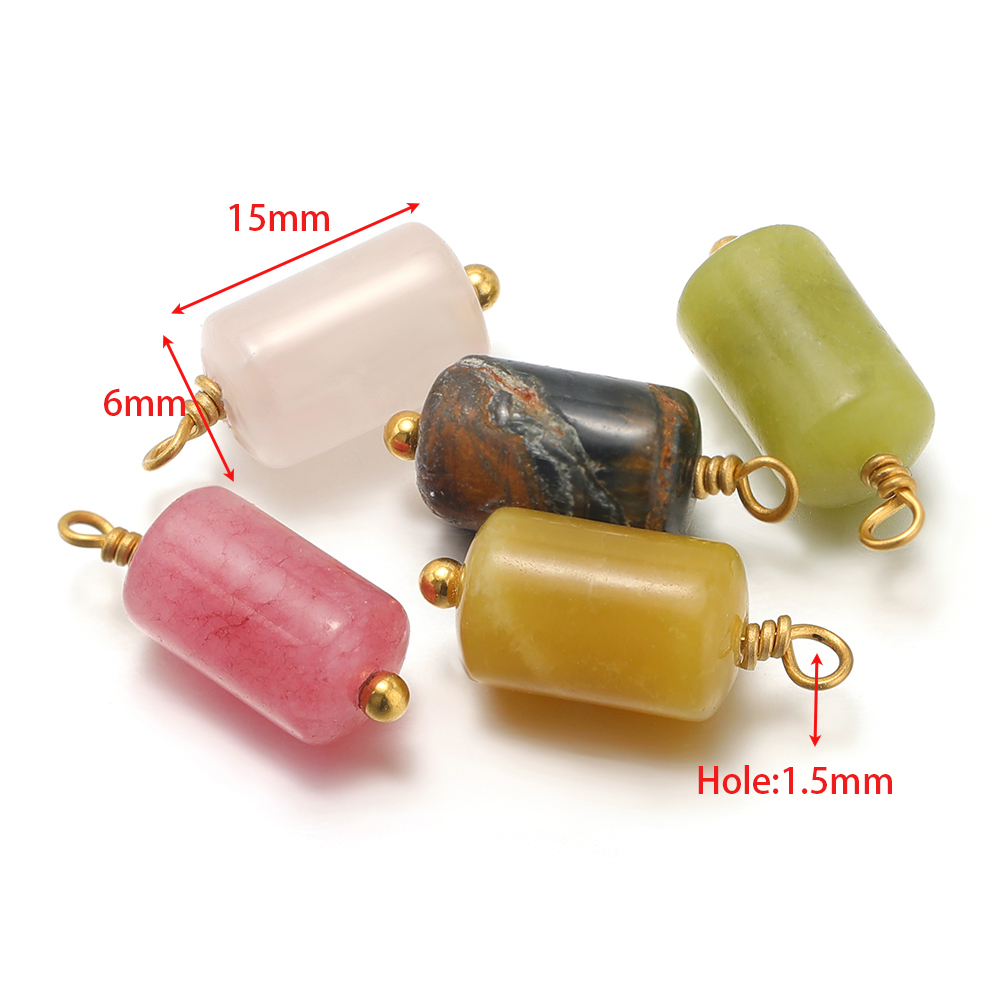 10pcs Stainless Steel Natural  - Drop Earrings のレビューと価格