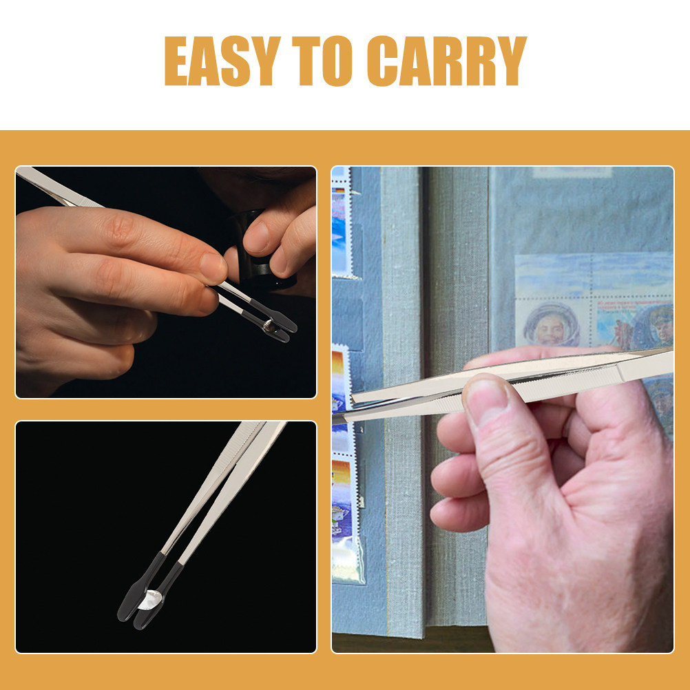 5Pcs Flat Head Tweezers for St - Collectors Coins Jewelry & Watches Of Smithtown Reviews のレビューと価格