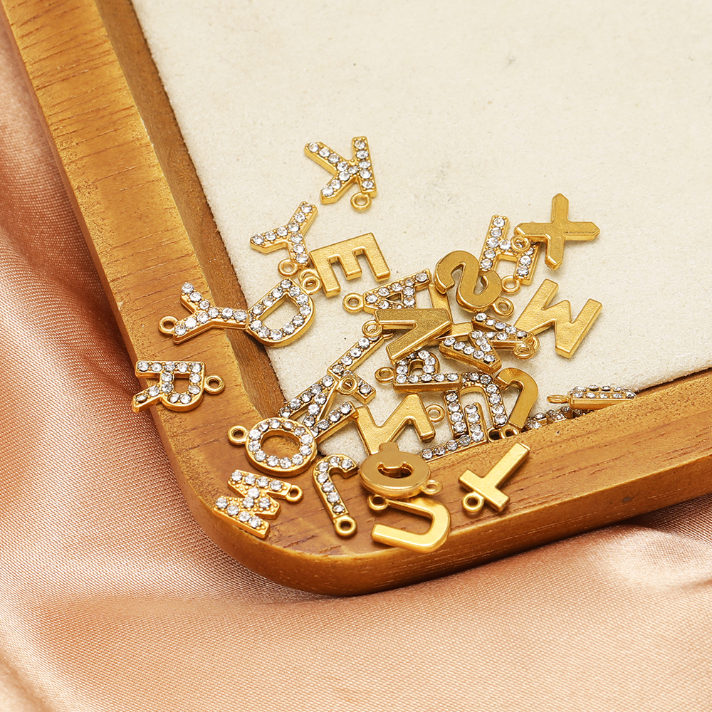 5pcs Stainless Steel Gold Rhin - Drop Earrings のレビューと価格