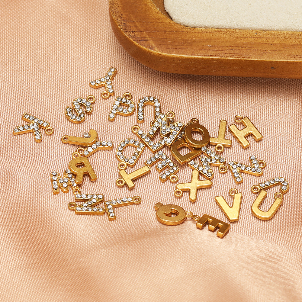 5pcs Stainless Steel Gold Rhin - Drop Earrings のレビューと価格