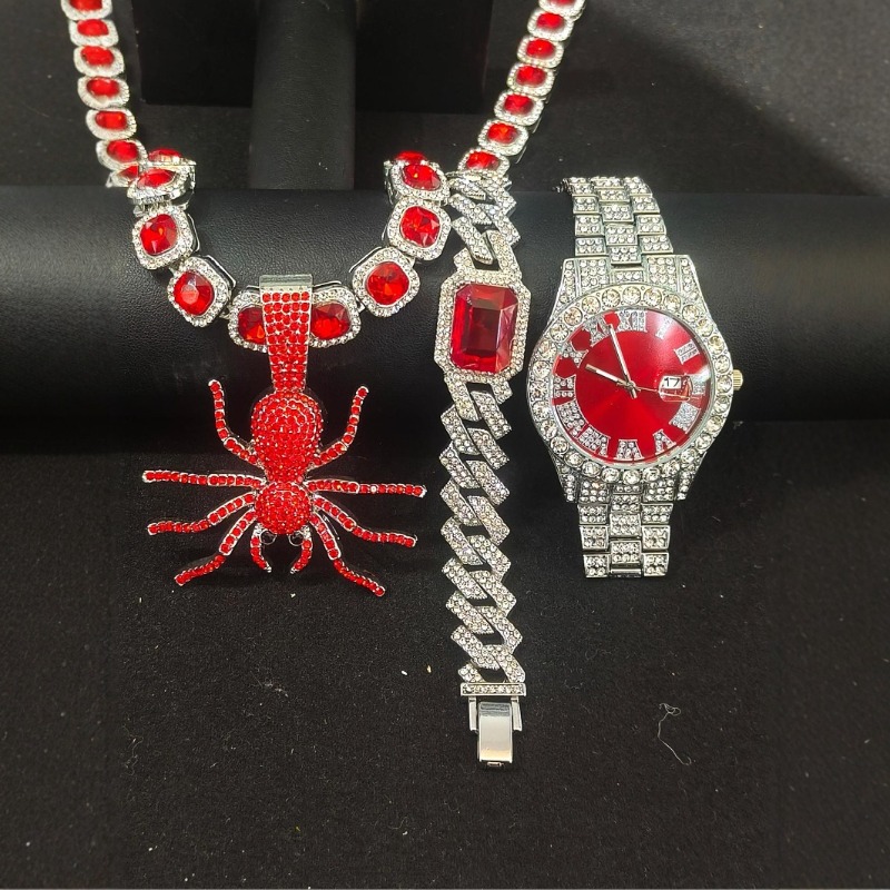 Hip Hop Jewelry Set for Men -  - Icebox Jewelry Watches のレビューと価格