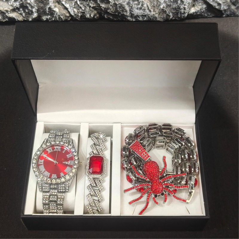 Hip Hop Jewelry Set for Men -  - Icebox Jewelry Watches のレビューと価格