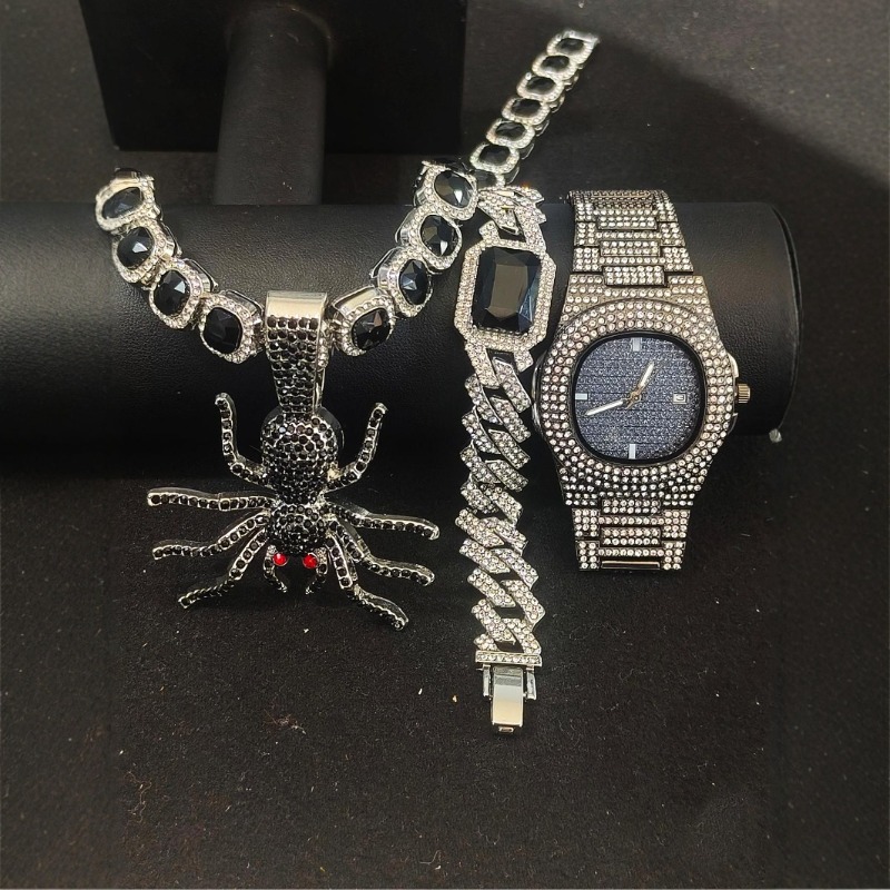 Hip Hop Jewelry Set for Men -  - Icebox Jewelry Watches のレビューと価格